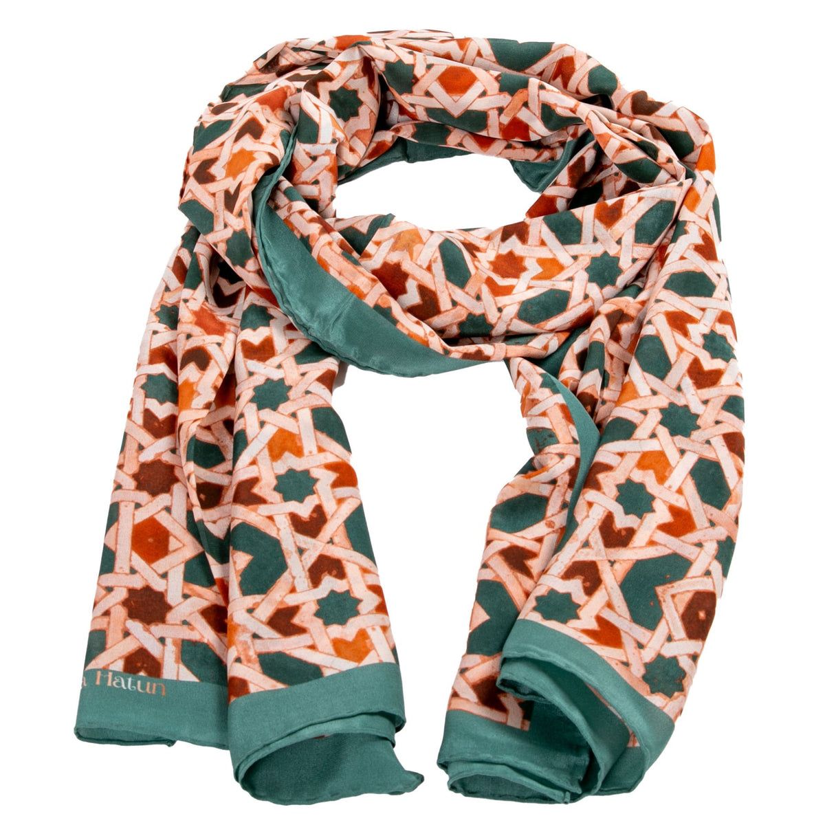 Seljuki Silk Scarf - 90 X 200 Cm