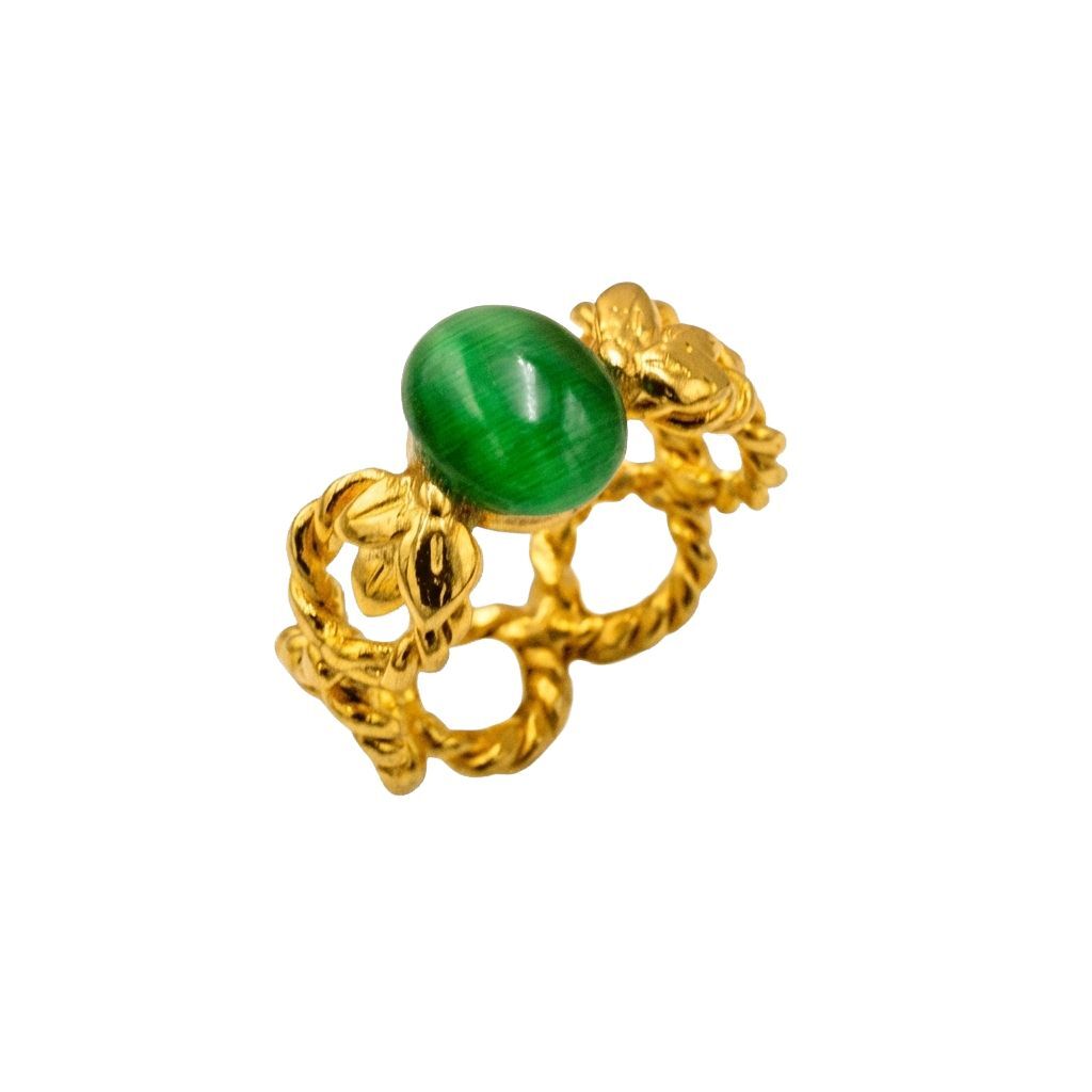Wreath Emerald Ring