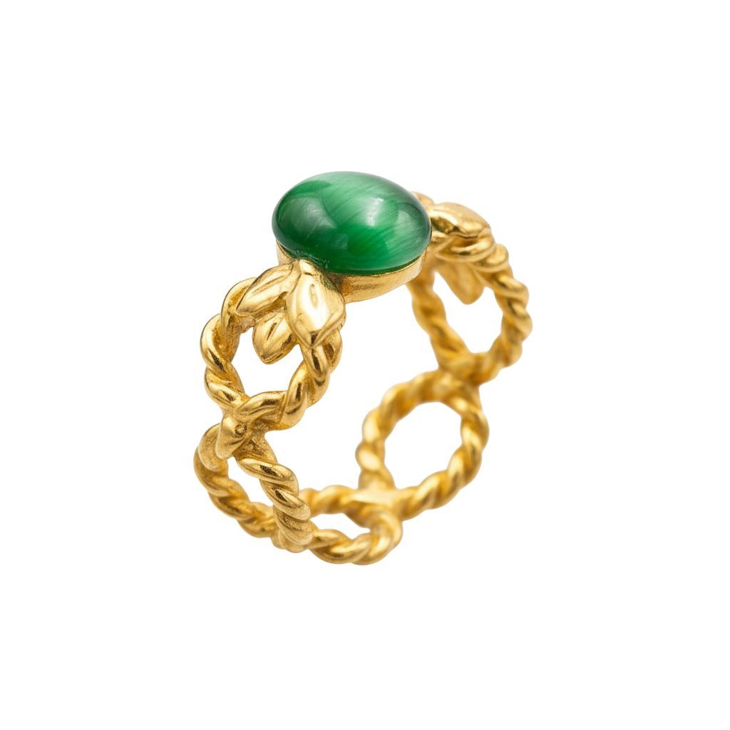 Wreath Emerald Ring