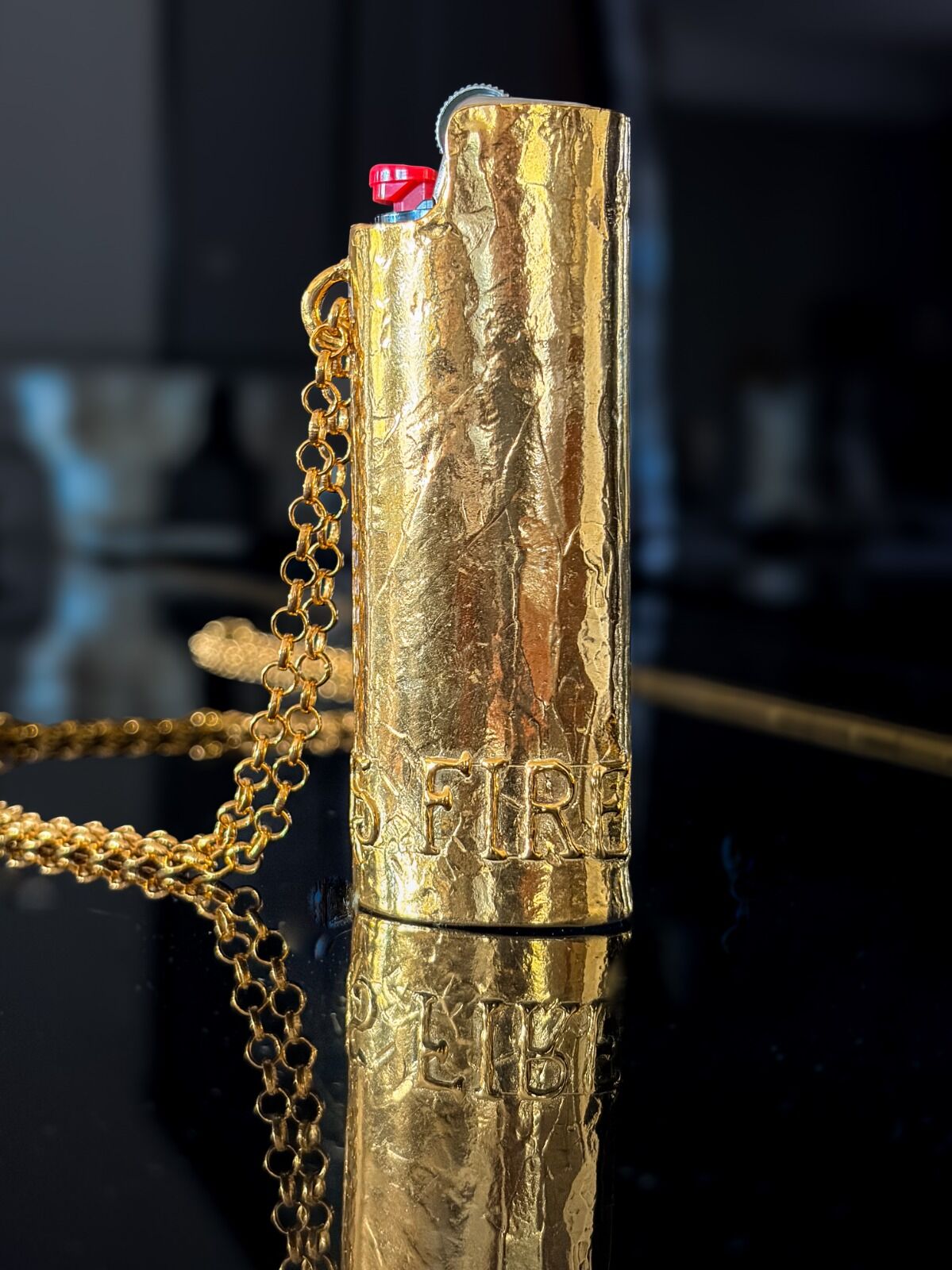 Love Is Fire Lighter Holder Necklace