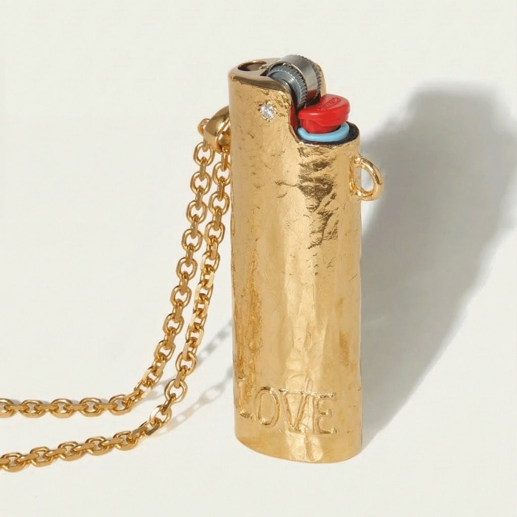 Love Is Fire Lighter Holder Necklace