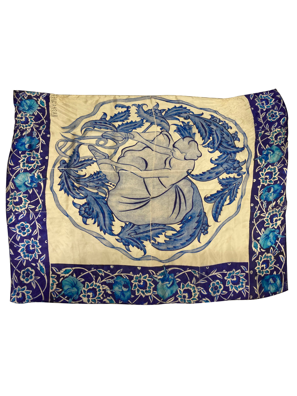 Tile Patterned Silk Designer Scarf