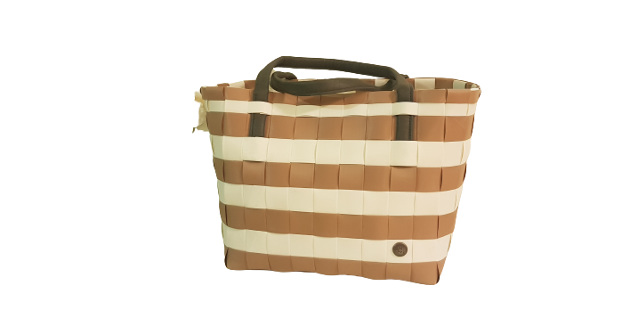 Mosaic Bag Designer Brown & White