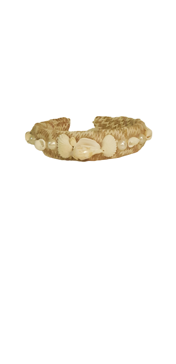 Designer Headband Seashell Straw