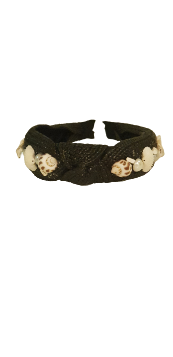 Designer Headband Seashell Black