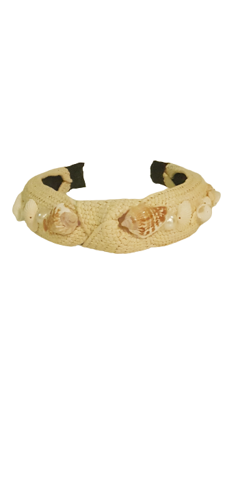 Designer Headband Seashell Beige