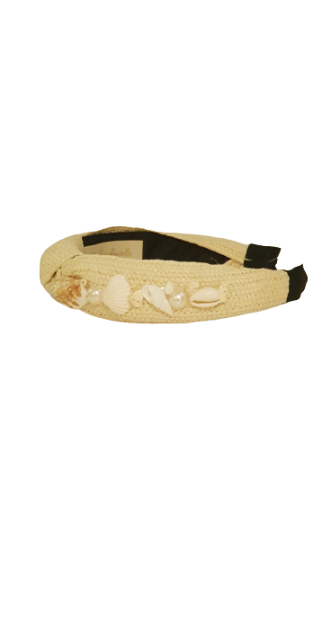 Designer Headband Seashell Beige