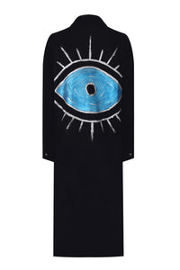 Evil Eye Black Silver Designer Beach Dress