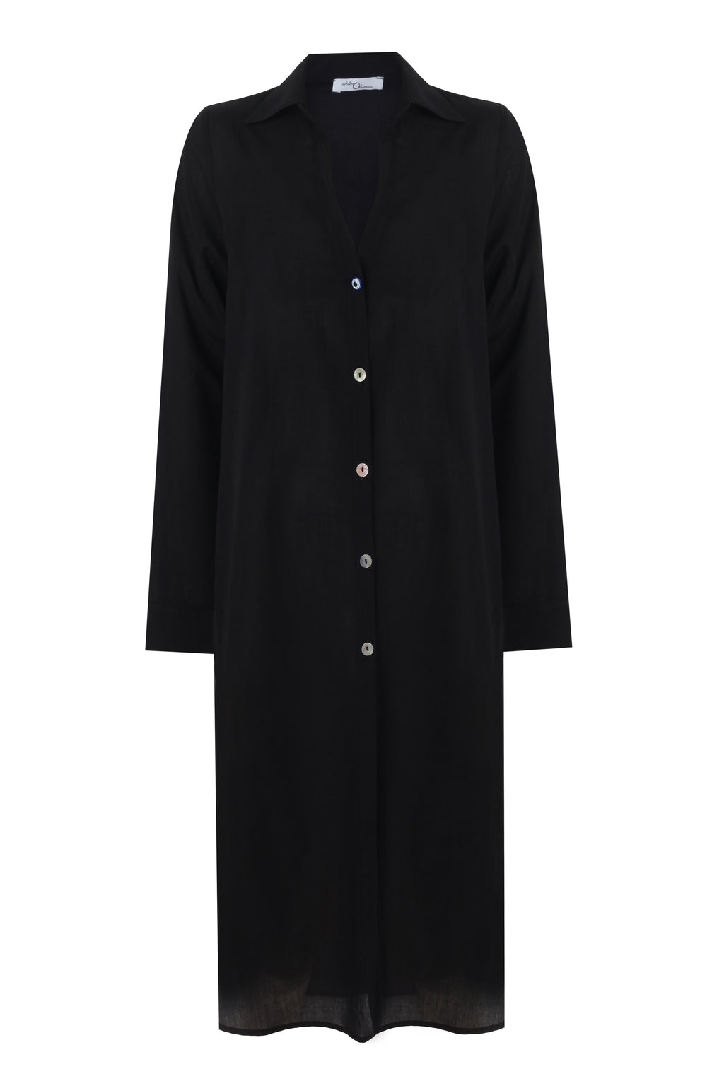 Evil Eye Black White Designer Beach Dress