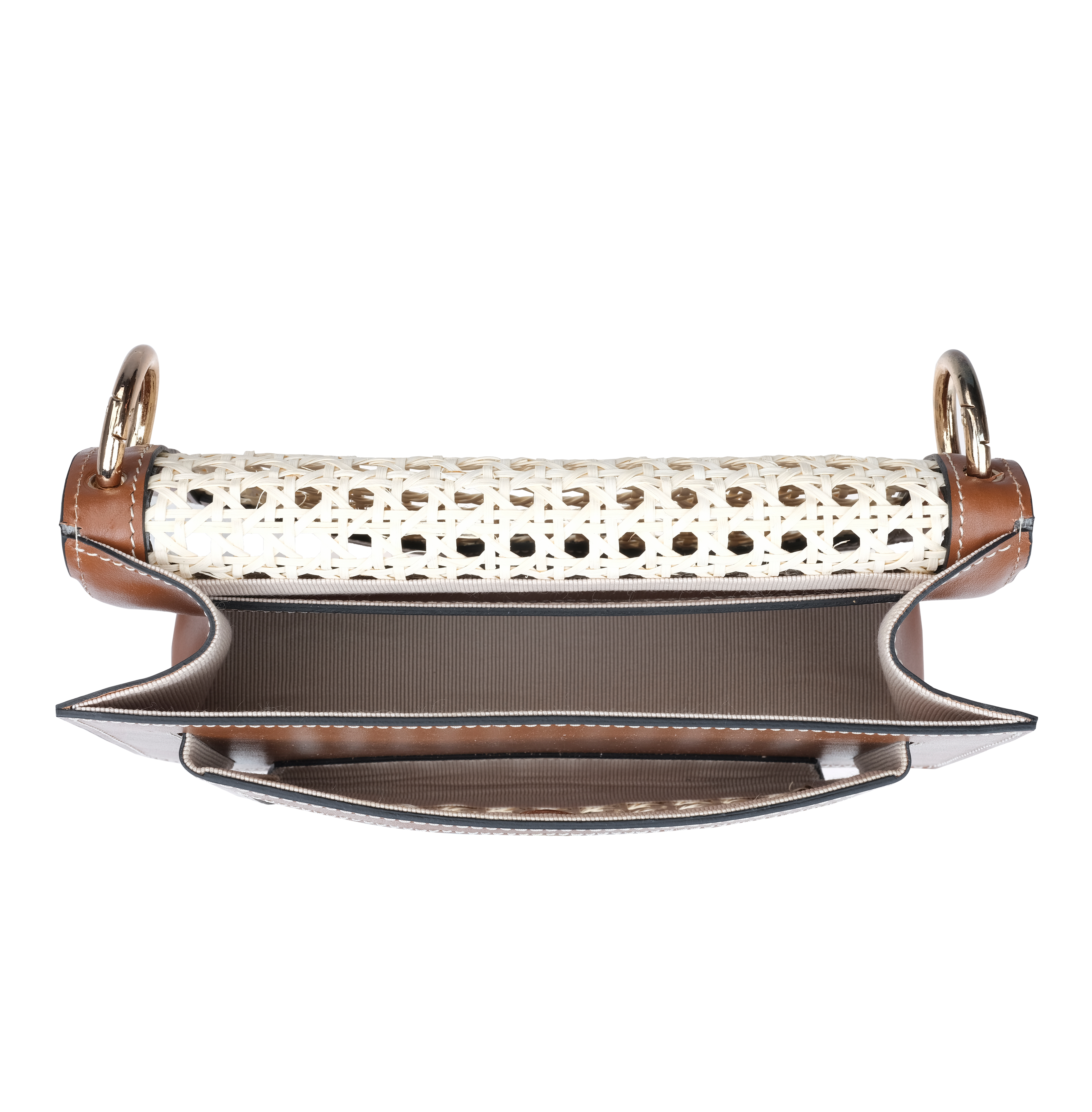 Perla Designer Bamboo Brown Bag