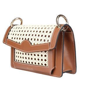Perla Designer Bamboo Brown Bag