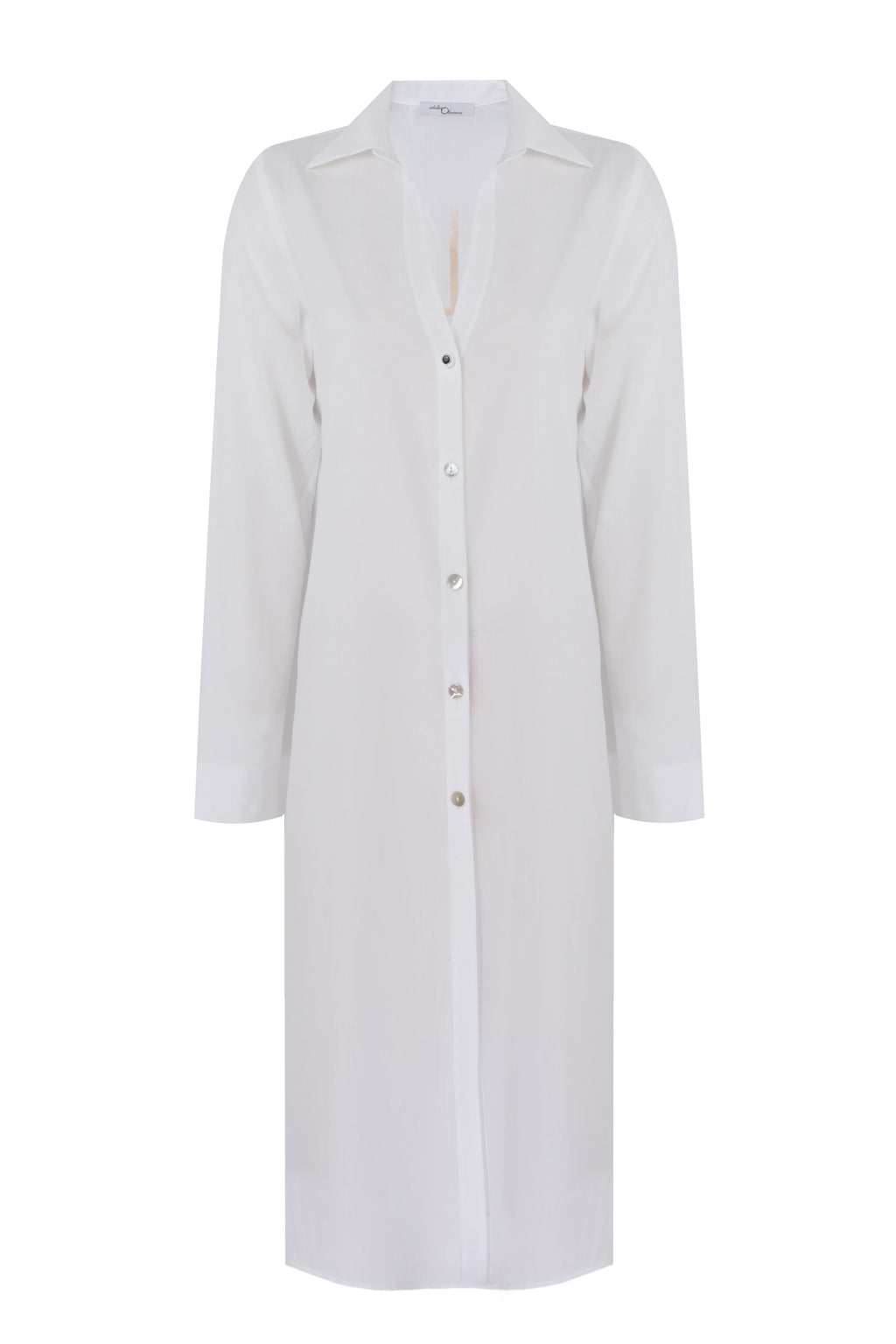 Evil Eye White Silver Designer Beach Dress