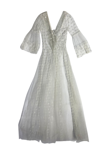 White Tulle Stars Designer Dress