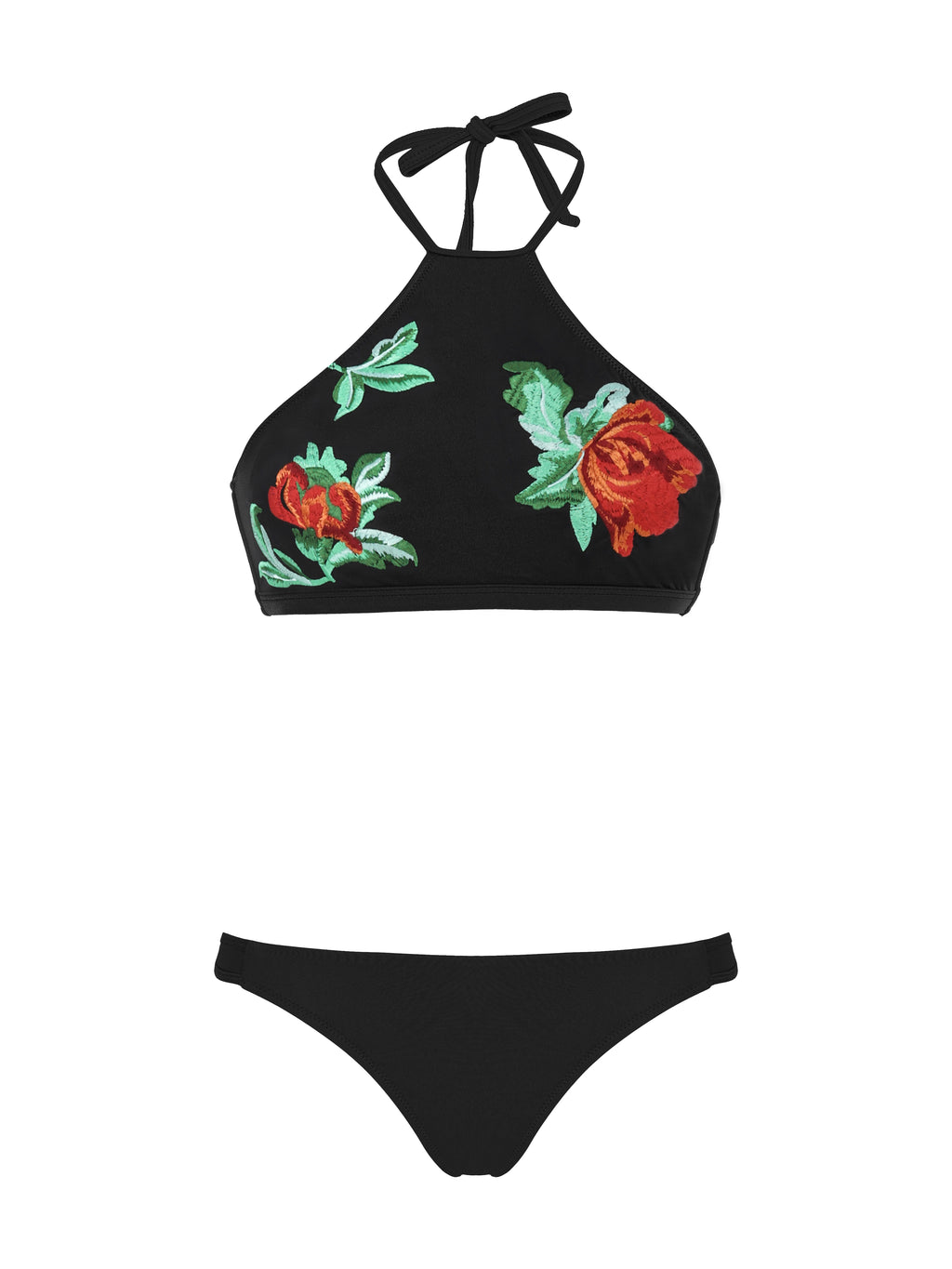 Blossom Designer Bikini Black