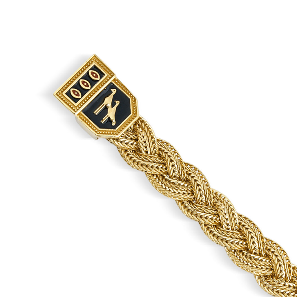 Crane Thin Braided Bracelet