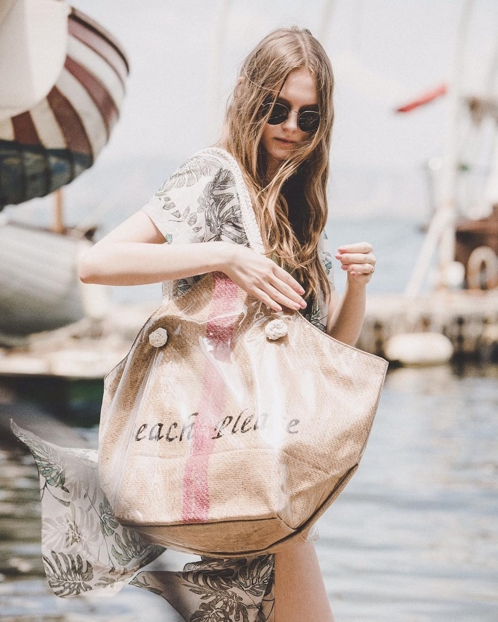 Beach Please Designer Beach Bag