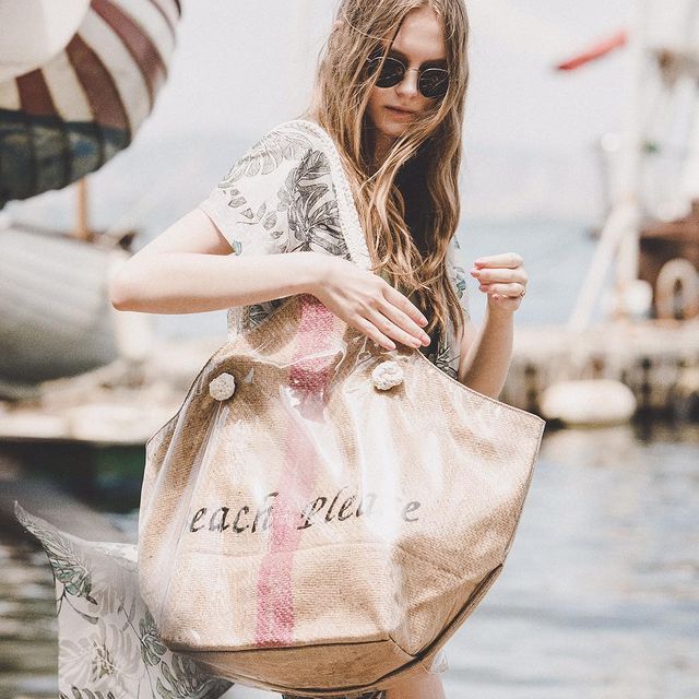 Beach Please Designer Beach Bag