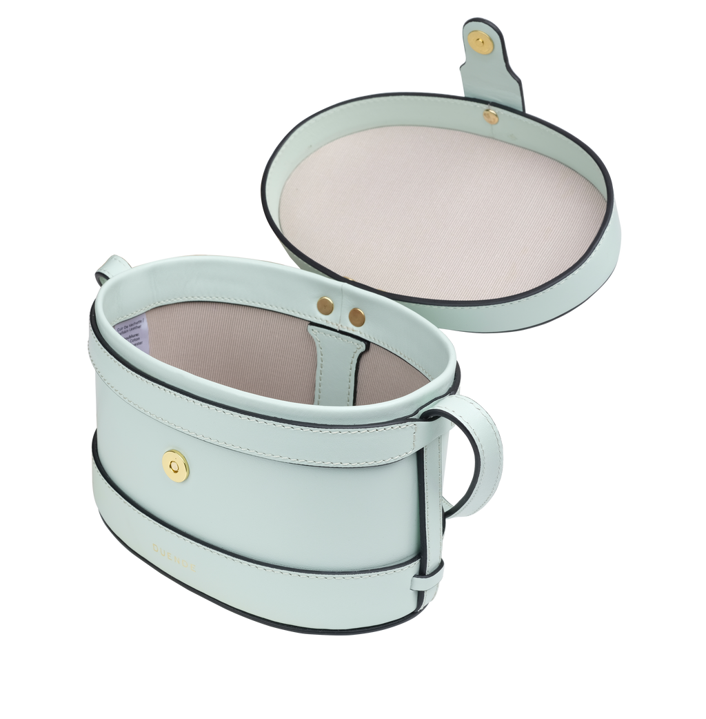 حقيبة لولا الجلدية المصممة باللون النعناعي