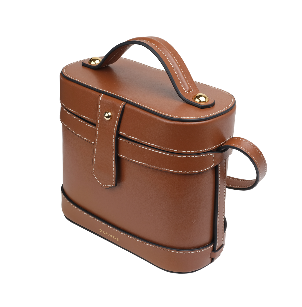 Dora Designer Leather Brown Bag