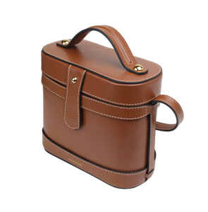 Dora Designer Leather Brown Bag