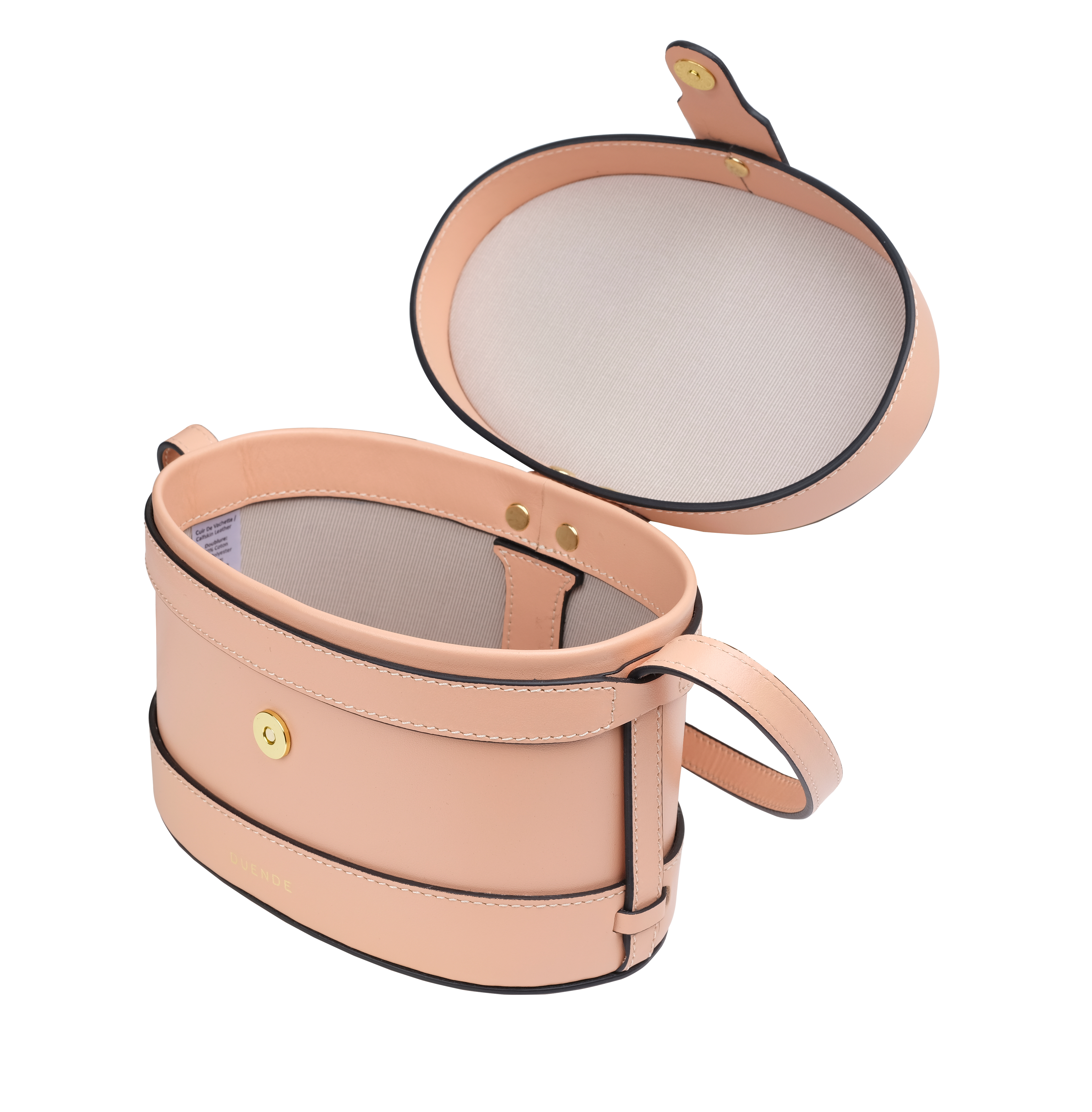 Lola Designer Leather Nude Bag