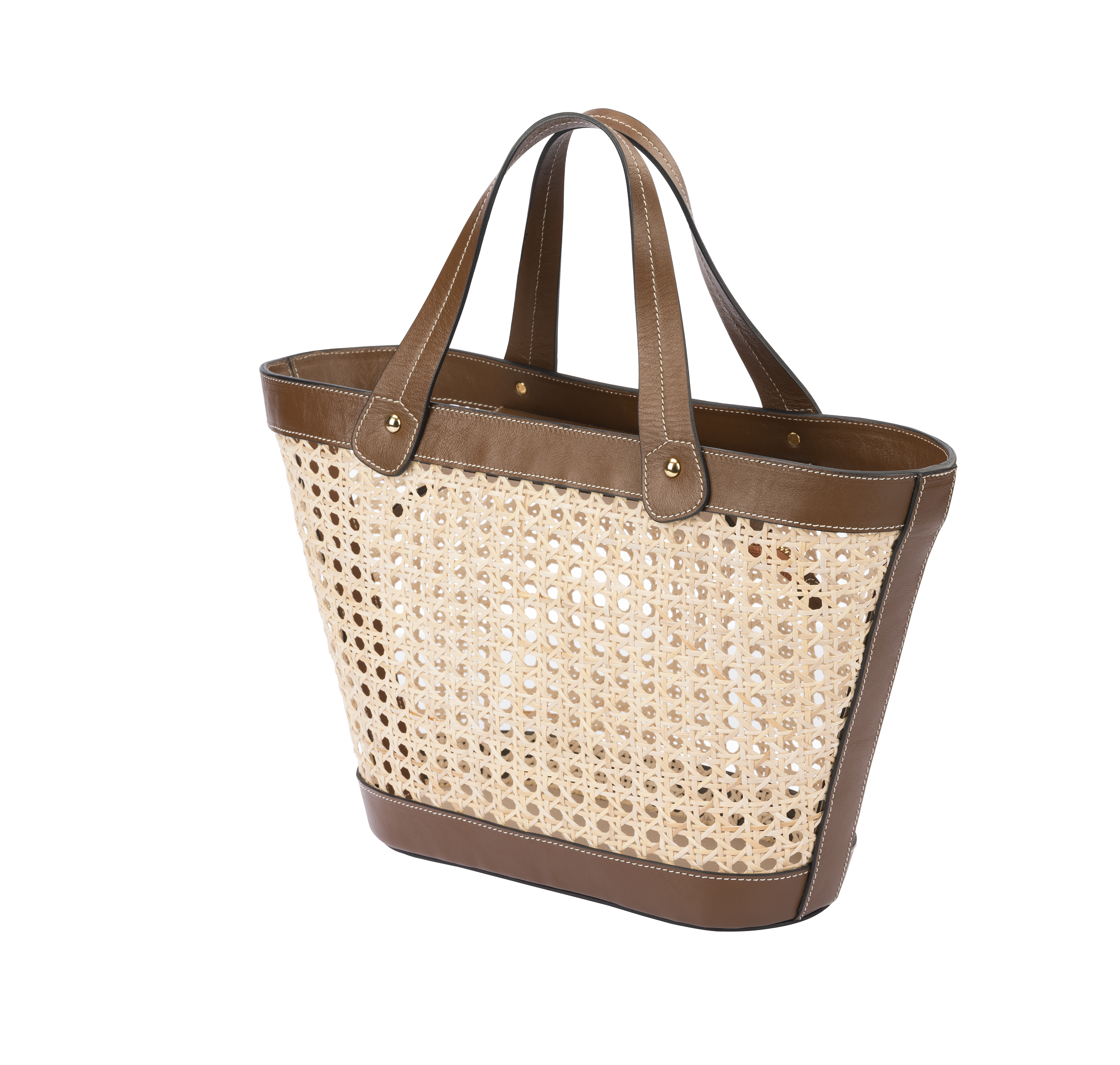 Capri Designer Bamboo Brown Bag