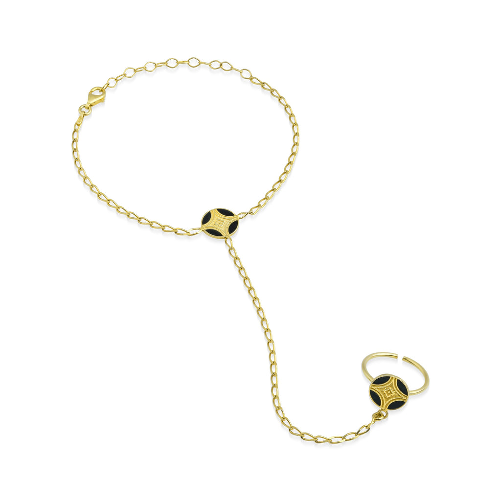 Mari Single Ring Finger Bracelet G