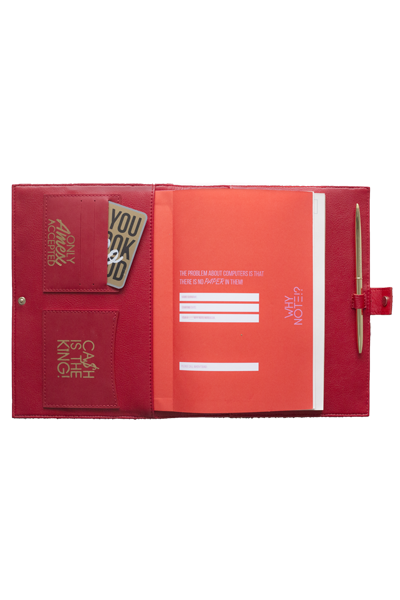 Designer Fancy Note Bag Red-Pink Mirror