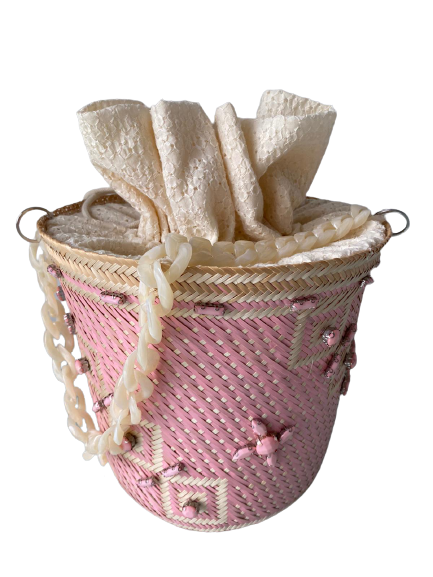 Designer Bucket Bag Pink