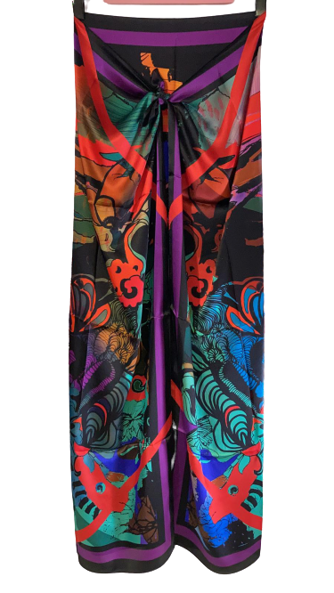 Rhythm of Colors Silk Designer Scarf
