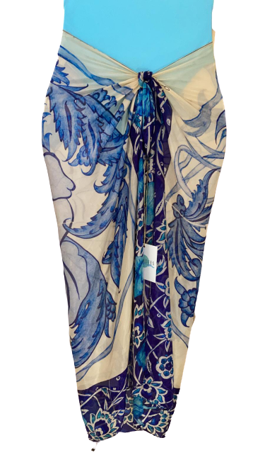 Tile Patterned Silk Designer Scarf