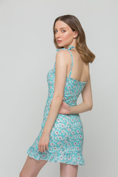 Daisy Dream Sky Blue Designer Dress