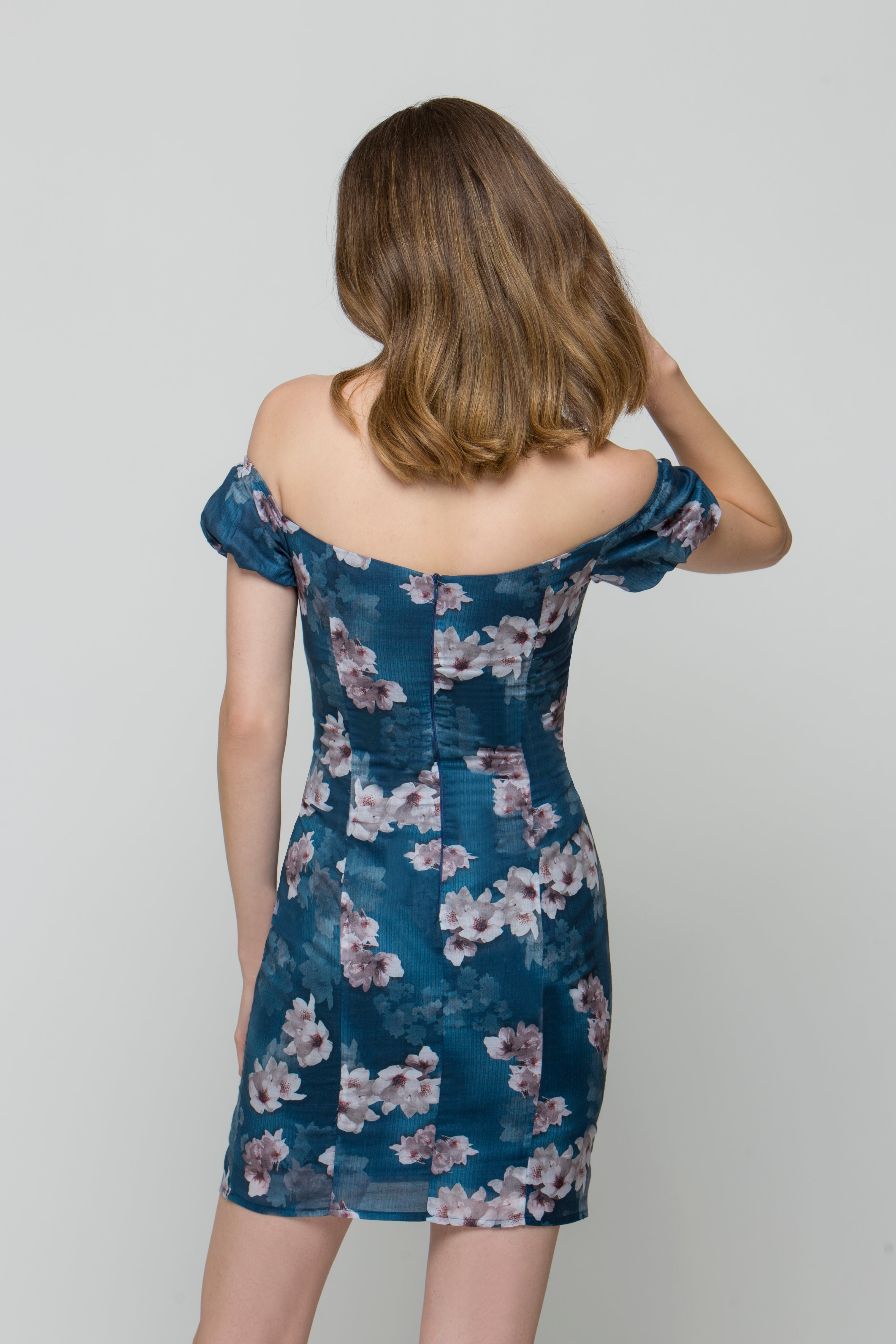 Moon Light Dark Blue Designer Dress