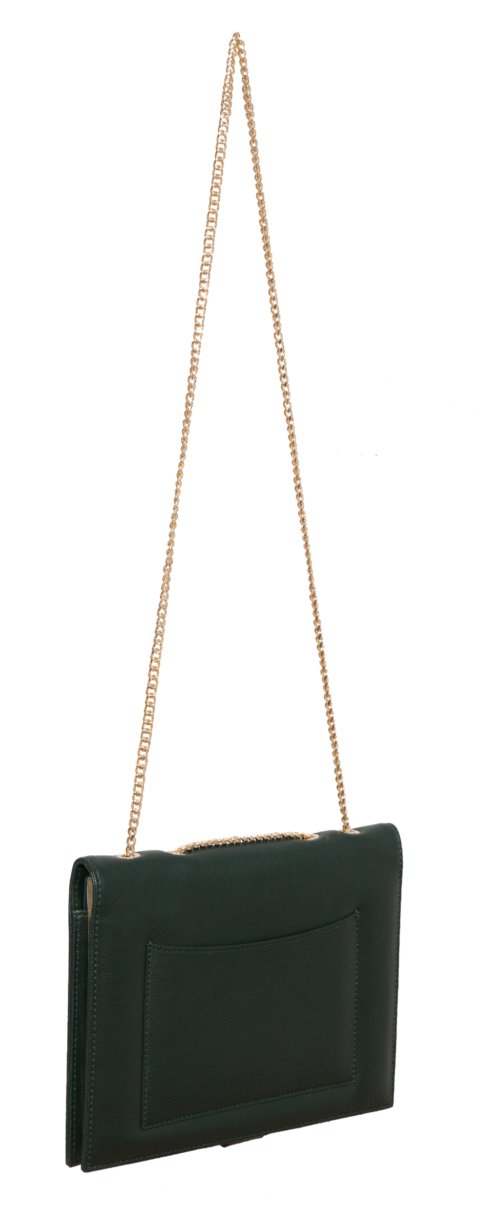 Designer Fancy Note Bag Green-Navy Mirror
