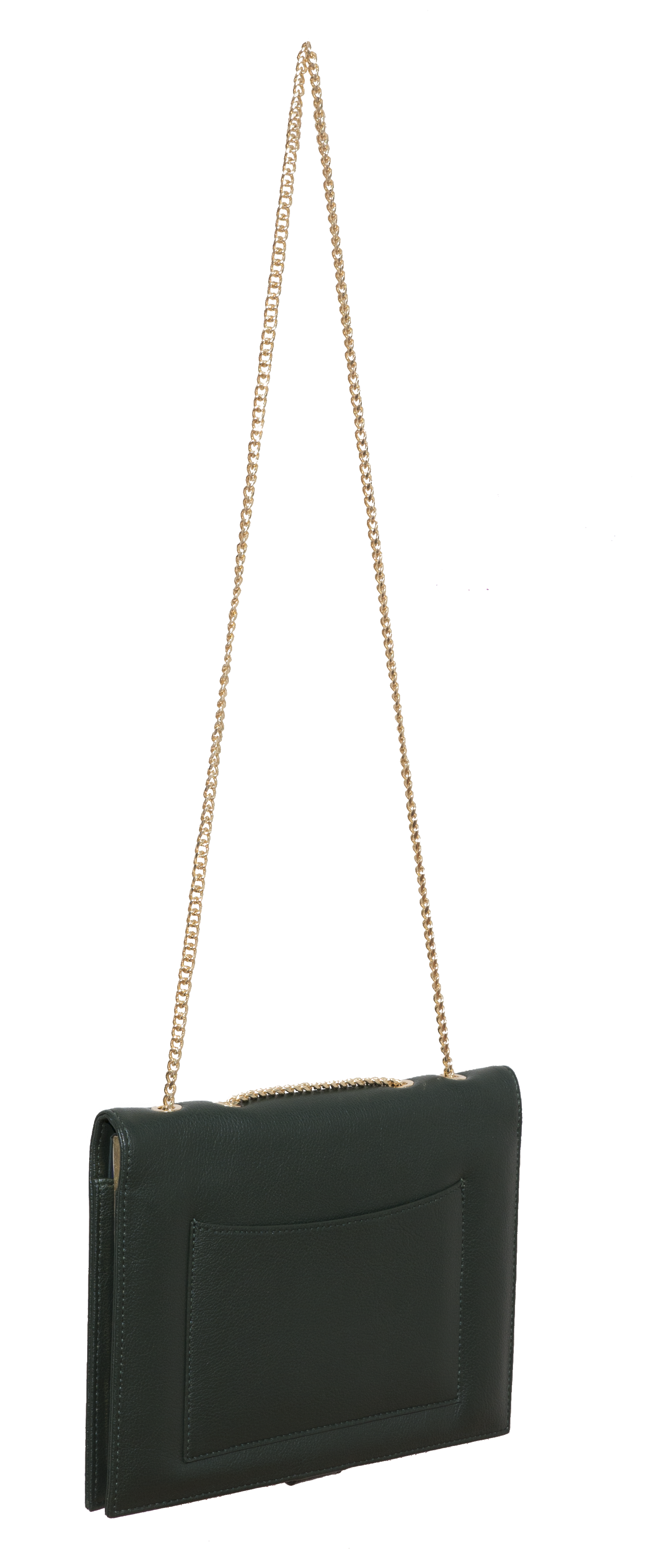 Designer Fancy Note Bag Green-Navy Mirror