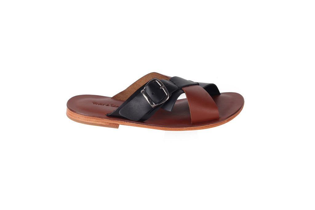 Only for Him Black & Brown Designer Sandals