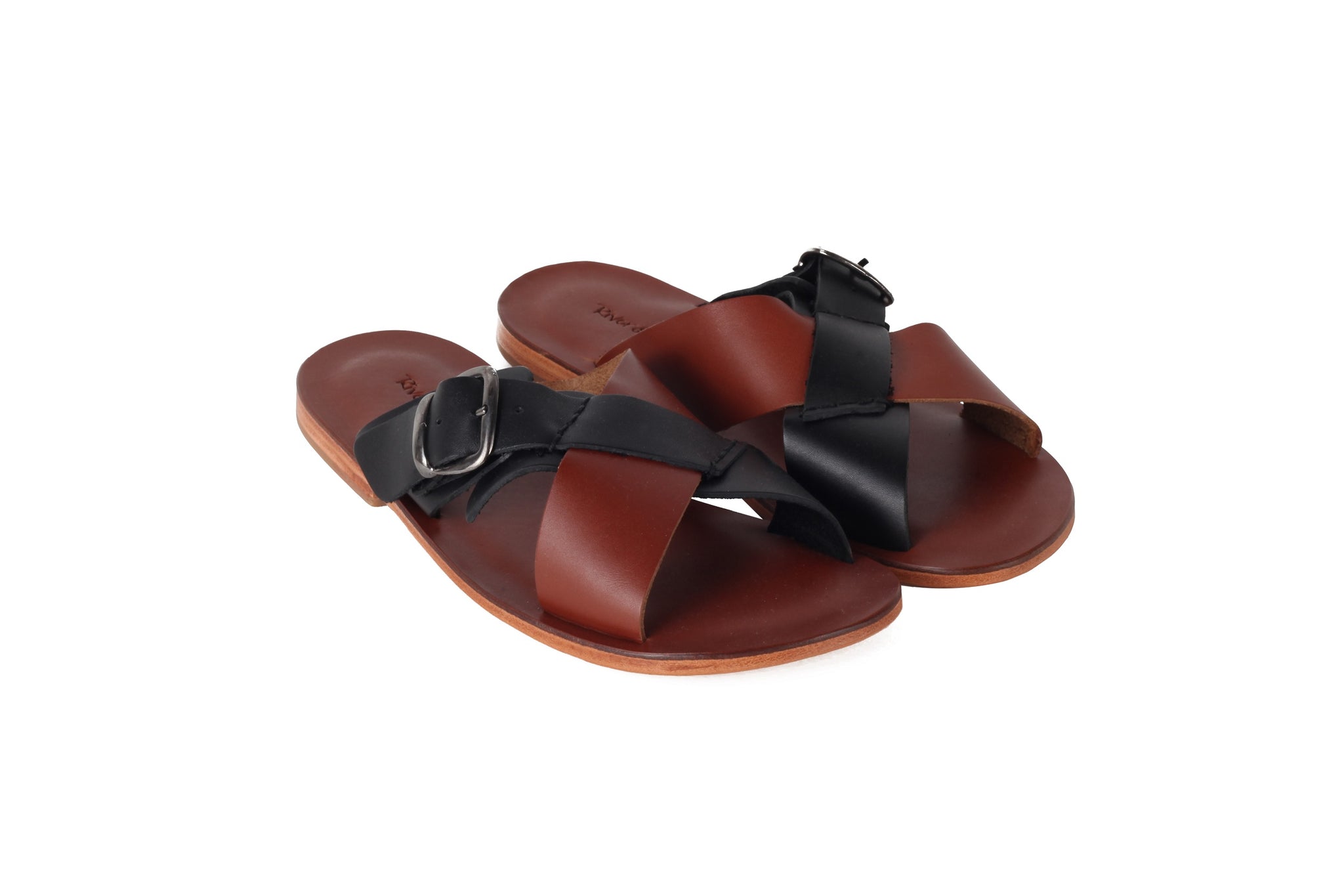 Only for Him Black & Brown Designer Sandals
