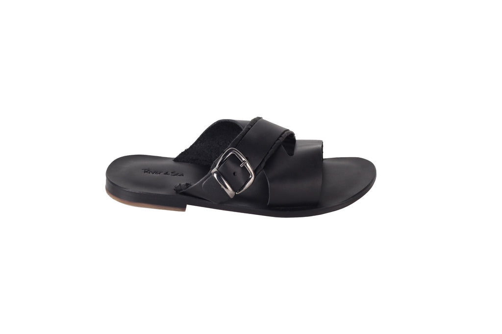 Only for Him Black Double Sided Designer Sandals