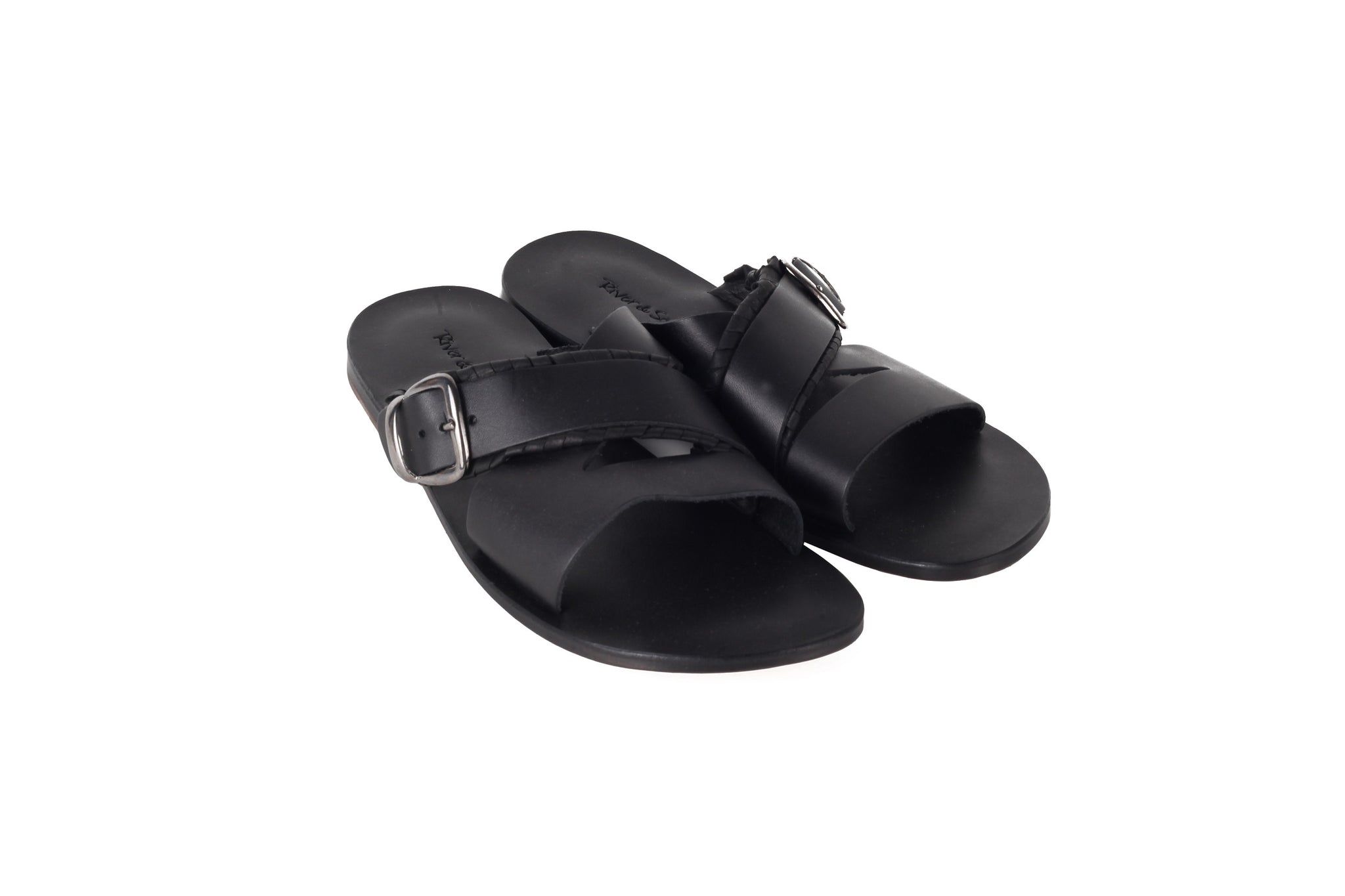 Only for Him Black Double Sided Designer Sandals