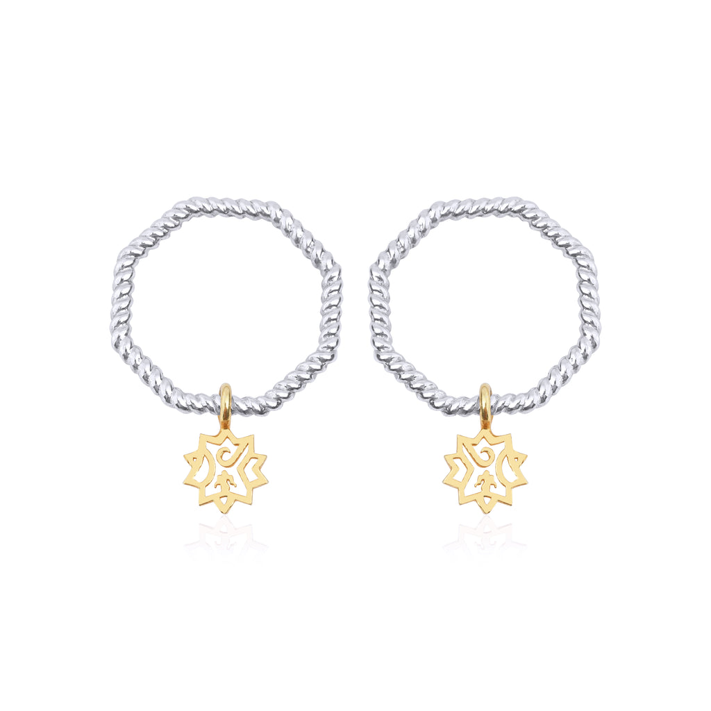 阿黛爾扭紋耳環