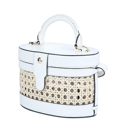 Lola Designer Bamboo White Bag