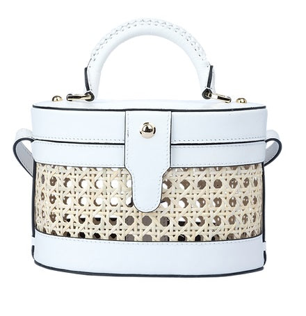 Lola Designer Bamboo White Bag