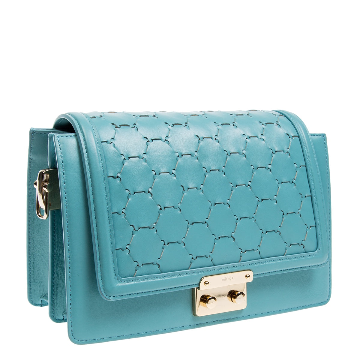Leyla Designer Crossbody Shoulder Bag Blue