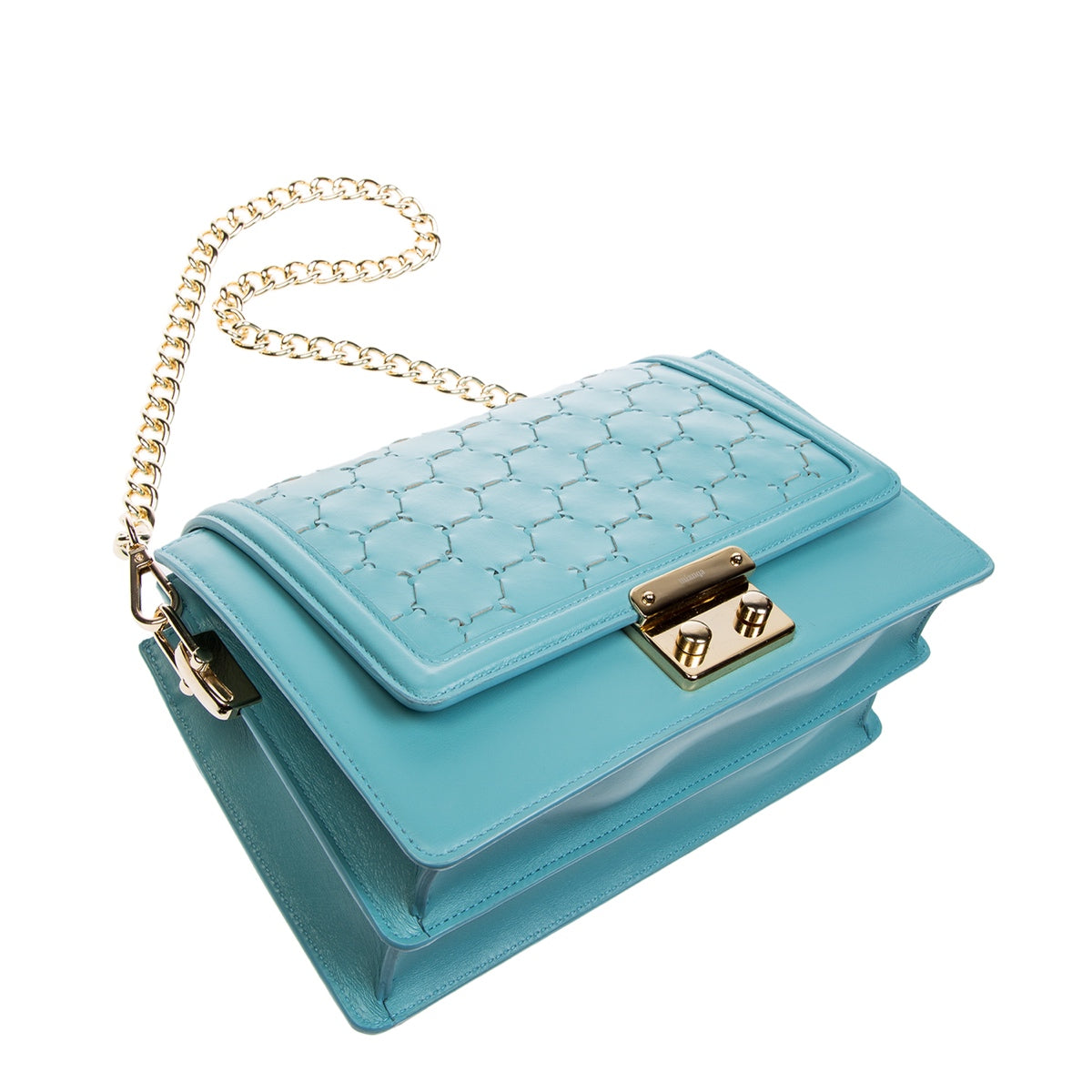 Leyla Designer Crossbody Shoulder Bag Blue