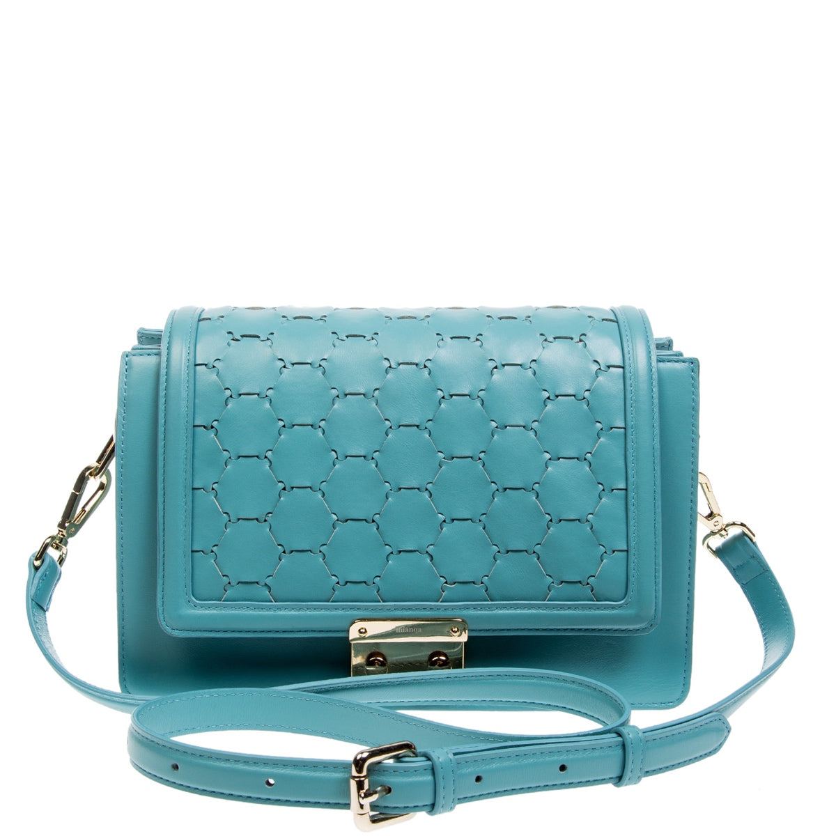 Leyla Designer Crossbody Shoulder Bag Blue