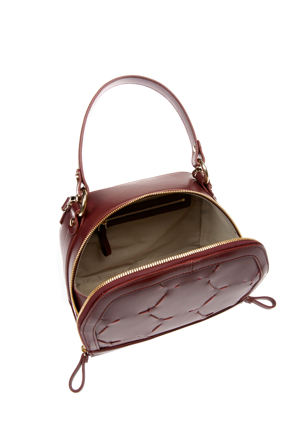 Fatma Designer Demi Bag Bordeaux