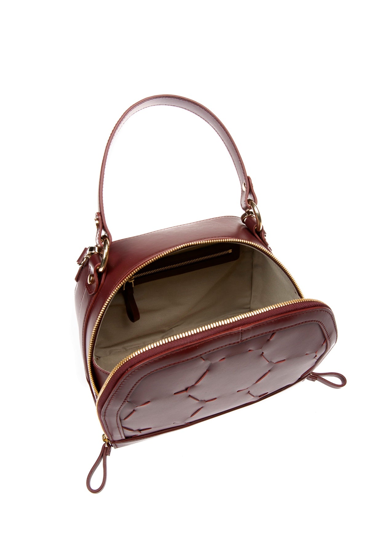 Fatma Designer Demi Bag Bordeaux