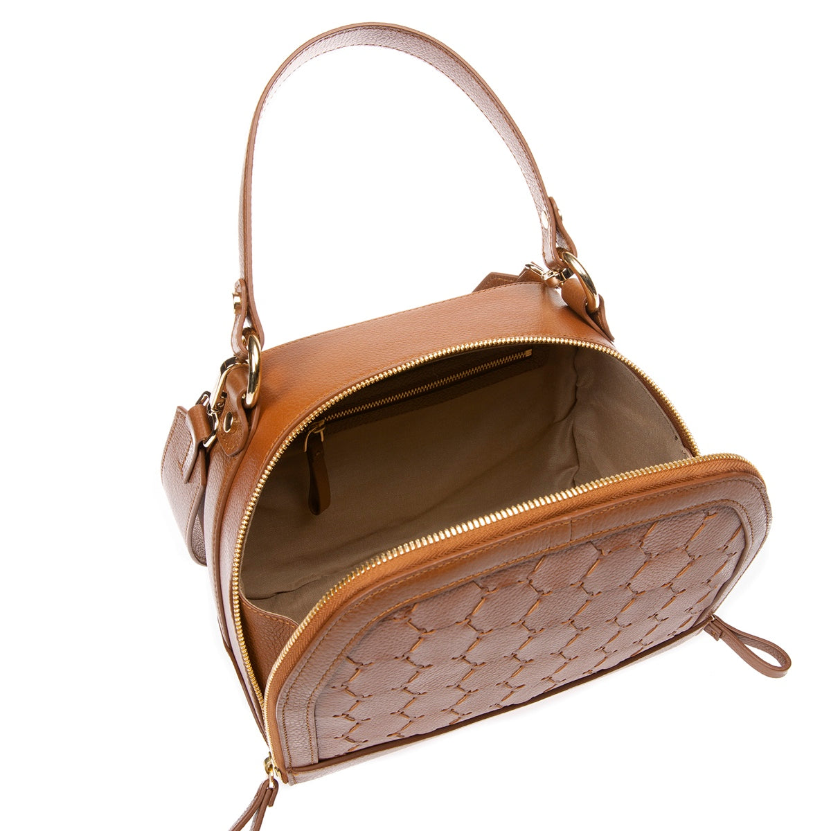 Fatma Designer Demi Bag Tan