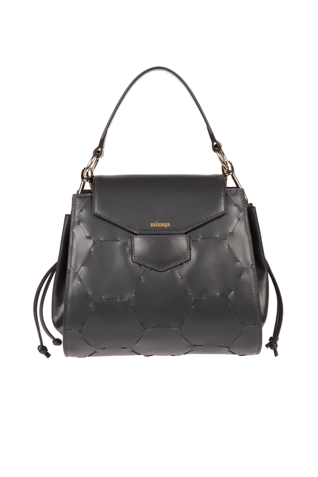 Afet Designer Leather Tote Bag Anthracite