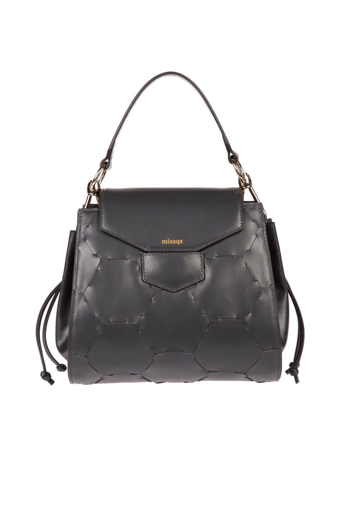 Afet Designer Leather Tote Bag Anthracite